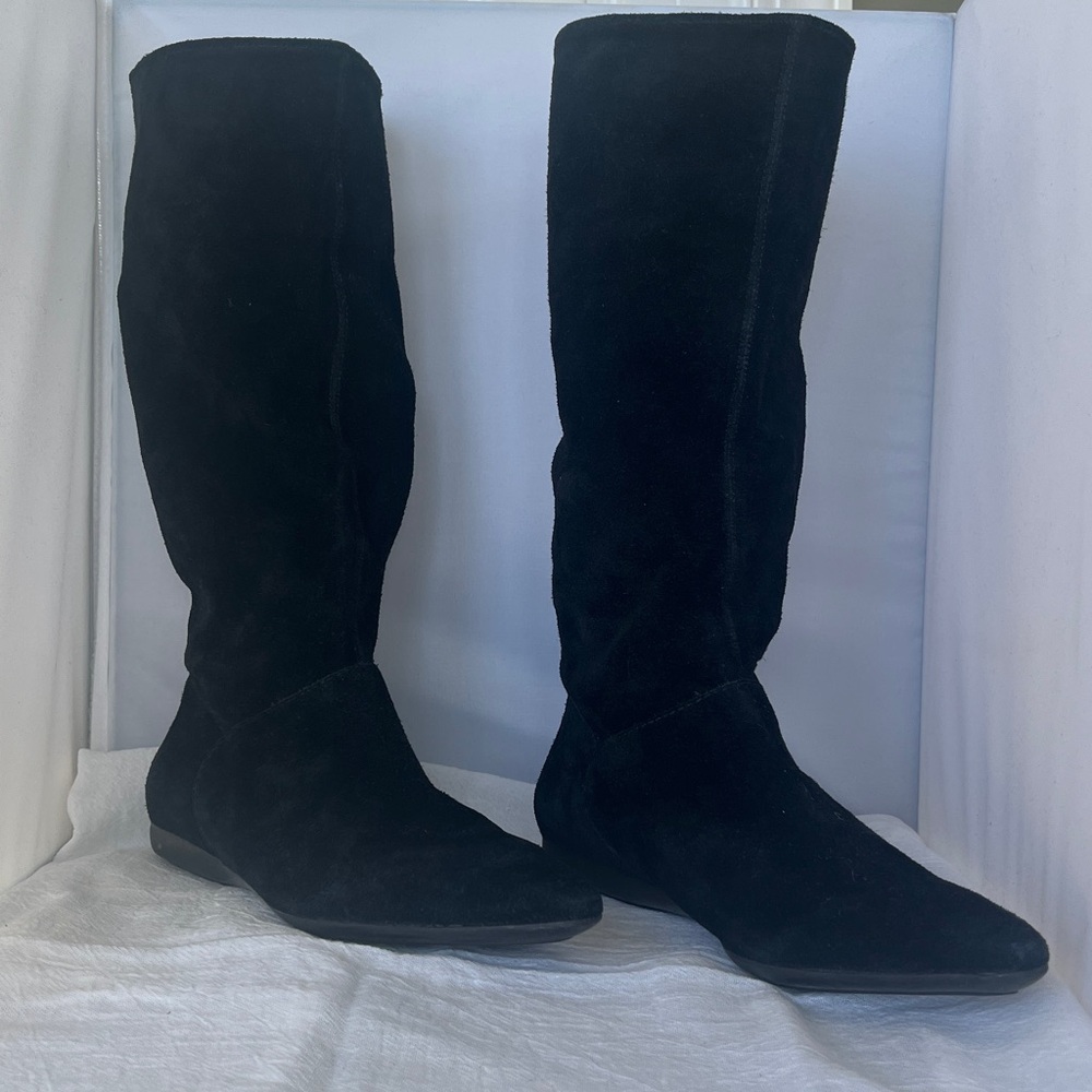 Franco Sarto Black Suede Boots
